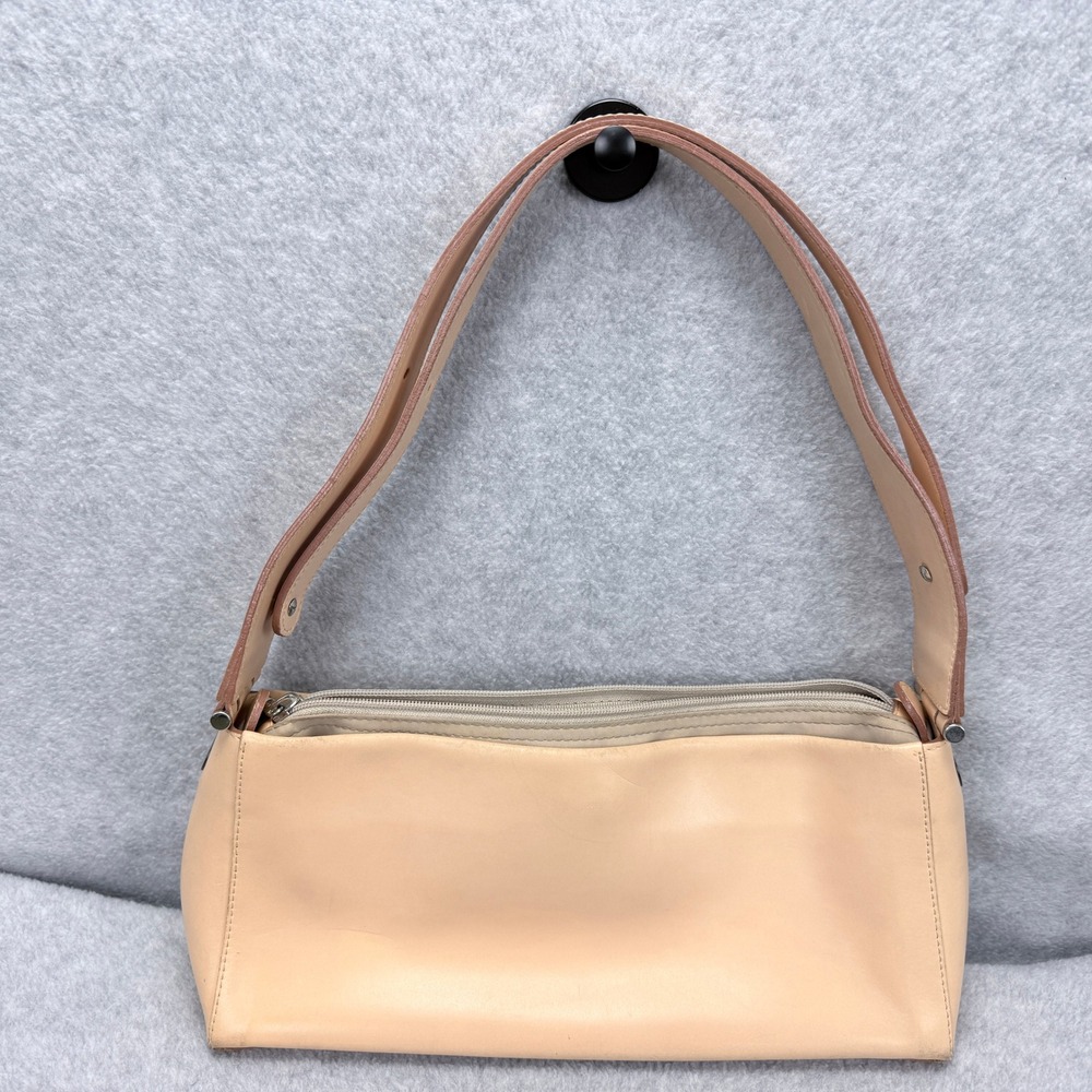Lamarthe Shoulder Bag Womens Small Tan Leather Baguette Vintage - Picture 2 of 16